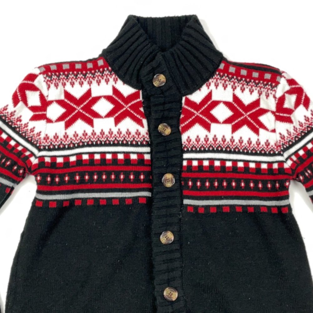 Zyfg Free Cardigan Snowflake Sweater Icelandic - image 3